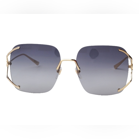 NEW WOMEN GUCCI SUNGLASSES GG0646S 001 SQUARE GUCCI EYEWEAR - Picture 7 of 10